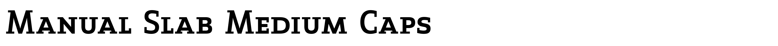 Manual Slab Medium Caps